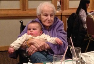 Gram with Taylor at Wrights Farm in Smithfield